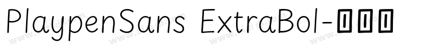 PlaypenSans ExtraBol字体转换 PlaypenSans ExtraBol字体转换